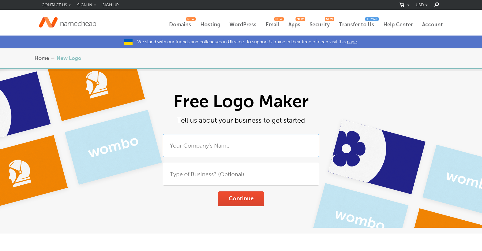 Namecheap logo maker