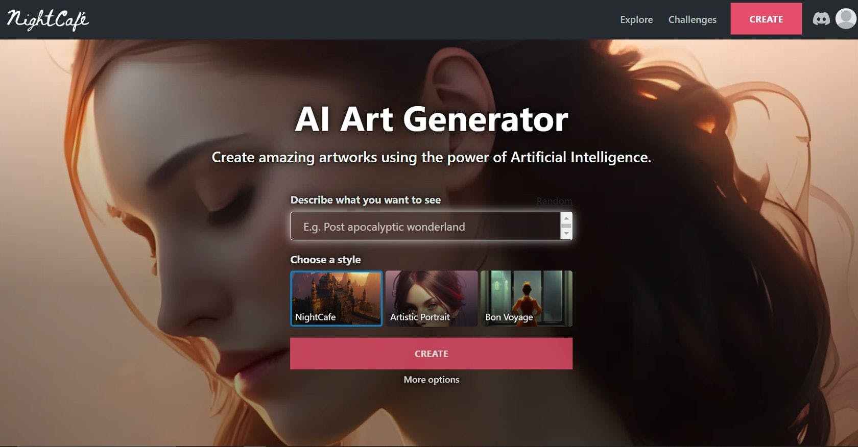 NightCafe - AI Art Generator